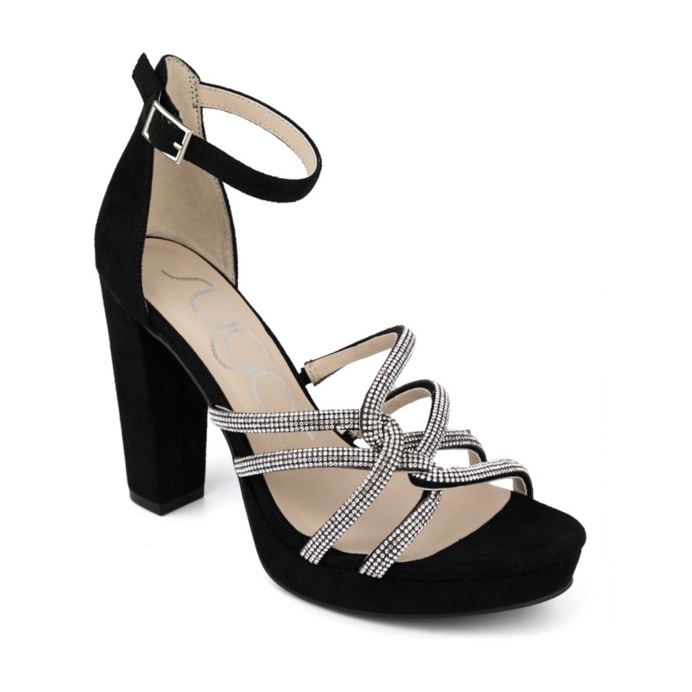 NEW Sugar Petal Chic Black Heels – New Elegant Design Wedding Formal